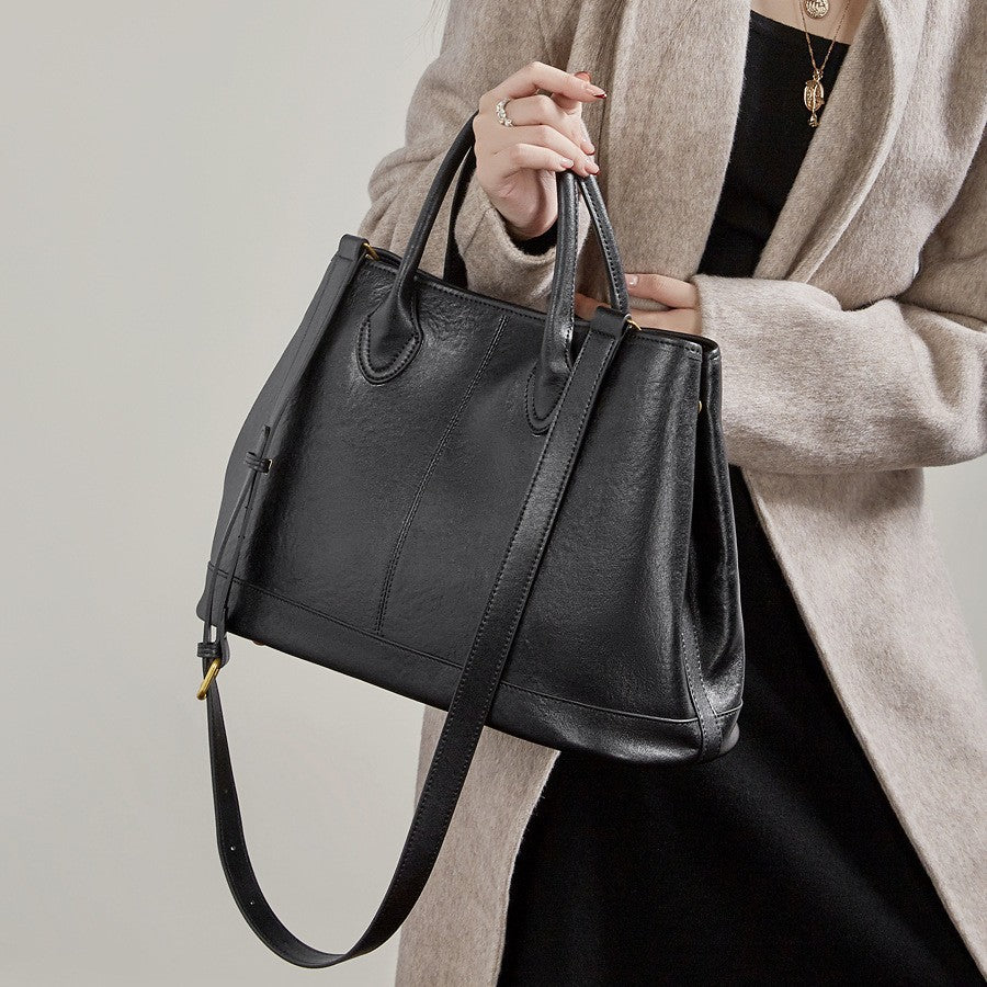 Charlox™ Essenza Sac Cabas en Cuir Pleine Fleur