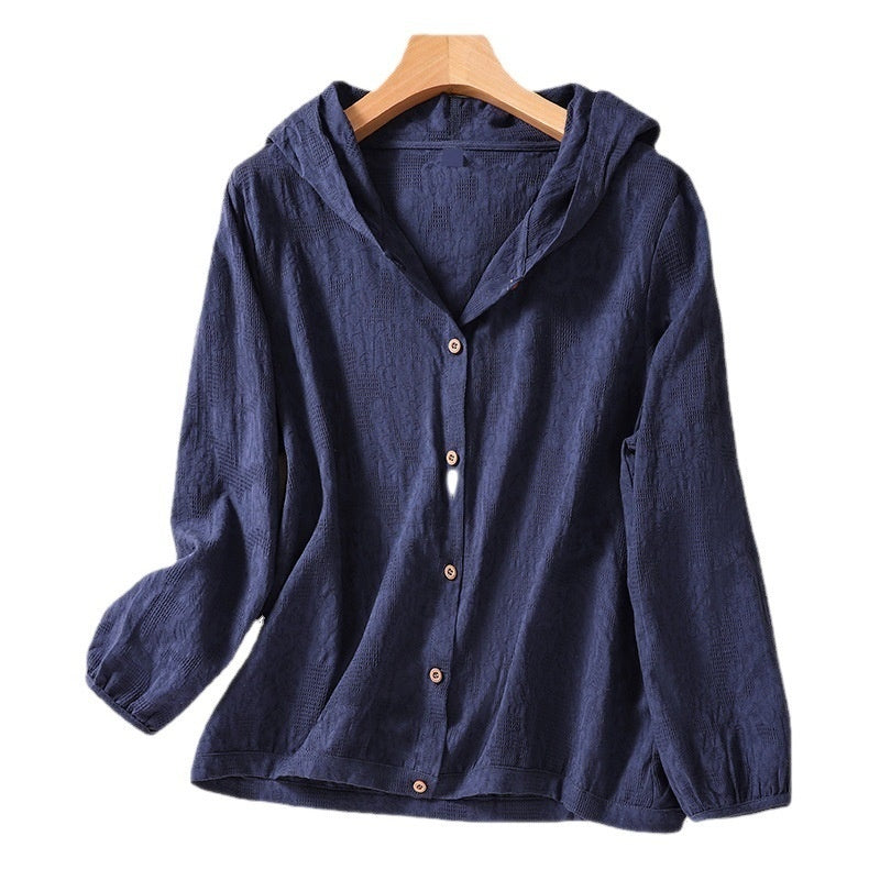 NERA™ Nomade - Chemise à Capuche en Lin & Coton | Cardigan Ample & Respirant