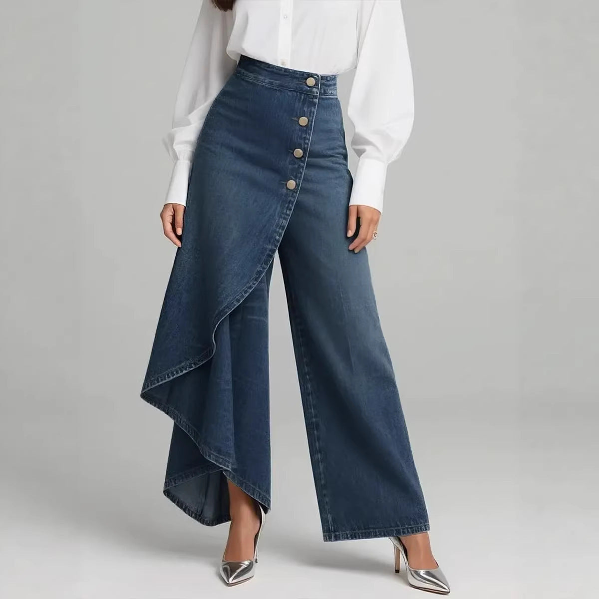 LUXORIA™ Atlas – Pantalon Large Plissé en Tissu Épais : L'Icône Streetwear Chic