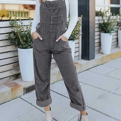 LUXORIA™ Salopette  Jean Large Casual  : Le Minimalisme Urbain District