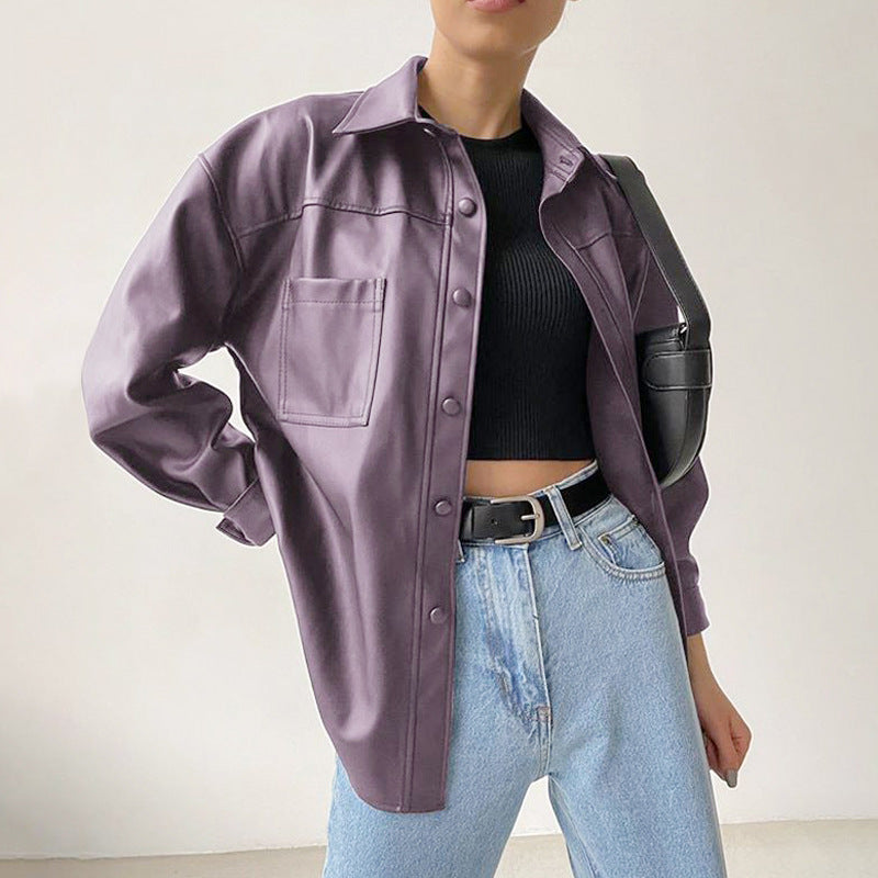 VESPER™ Cipher Veste Biker Ample en Cuir