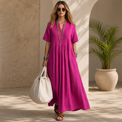 Robe Longue Plissée