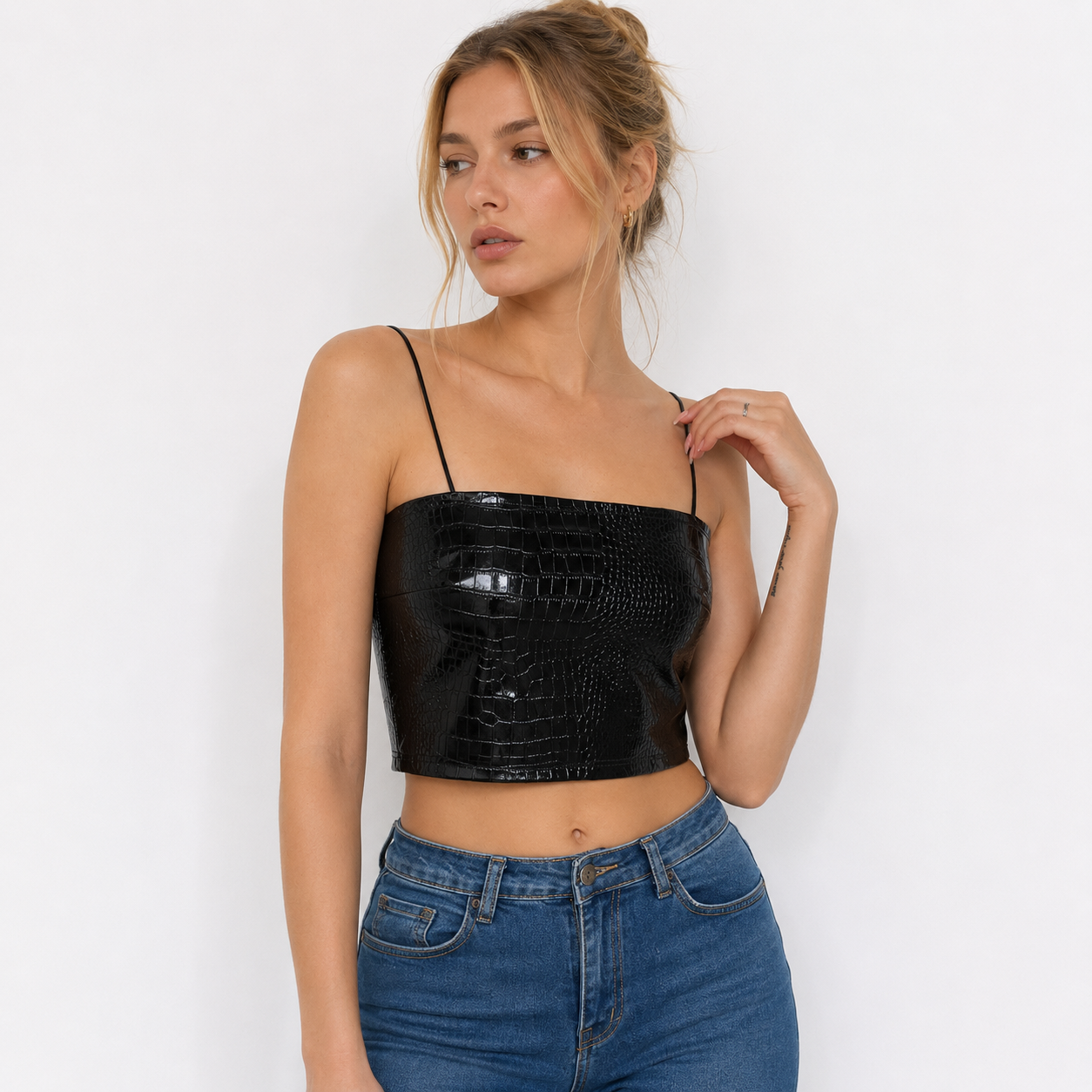 NERA™ Croco  Gilet Corset Crocodile