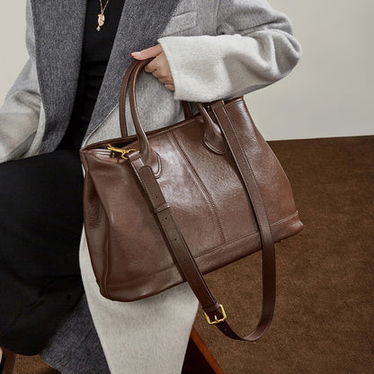 Charlox™ Essenza Sac Cabas en Cuir Pleine Fleur