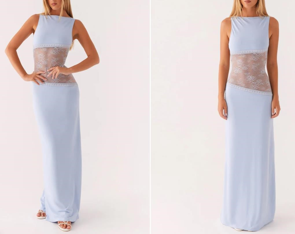 ISADORA™ Nocturne - Robe Longue en Dentelle & Fines Bretelles | L'Élégance Fatale