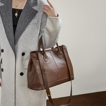 Charlox™ Essenza Sac Cabas en Cuir Pleine Fleur