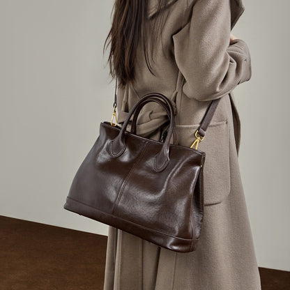Charlox™ Essenza Sac Cabas en Cuir Pleine Fleur