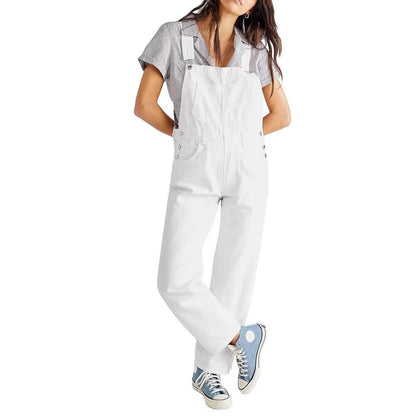 LUXORIA™ Salopette  Jean Large Casual  : Le Minimalisme Urbain District