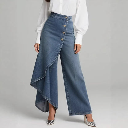 LUXORIA™ Atlas – Pantalon Large Plissé en Tissu Épais : L'Icône Streetwear Chic