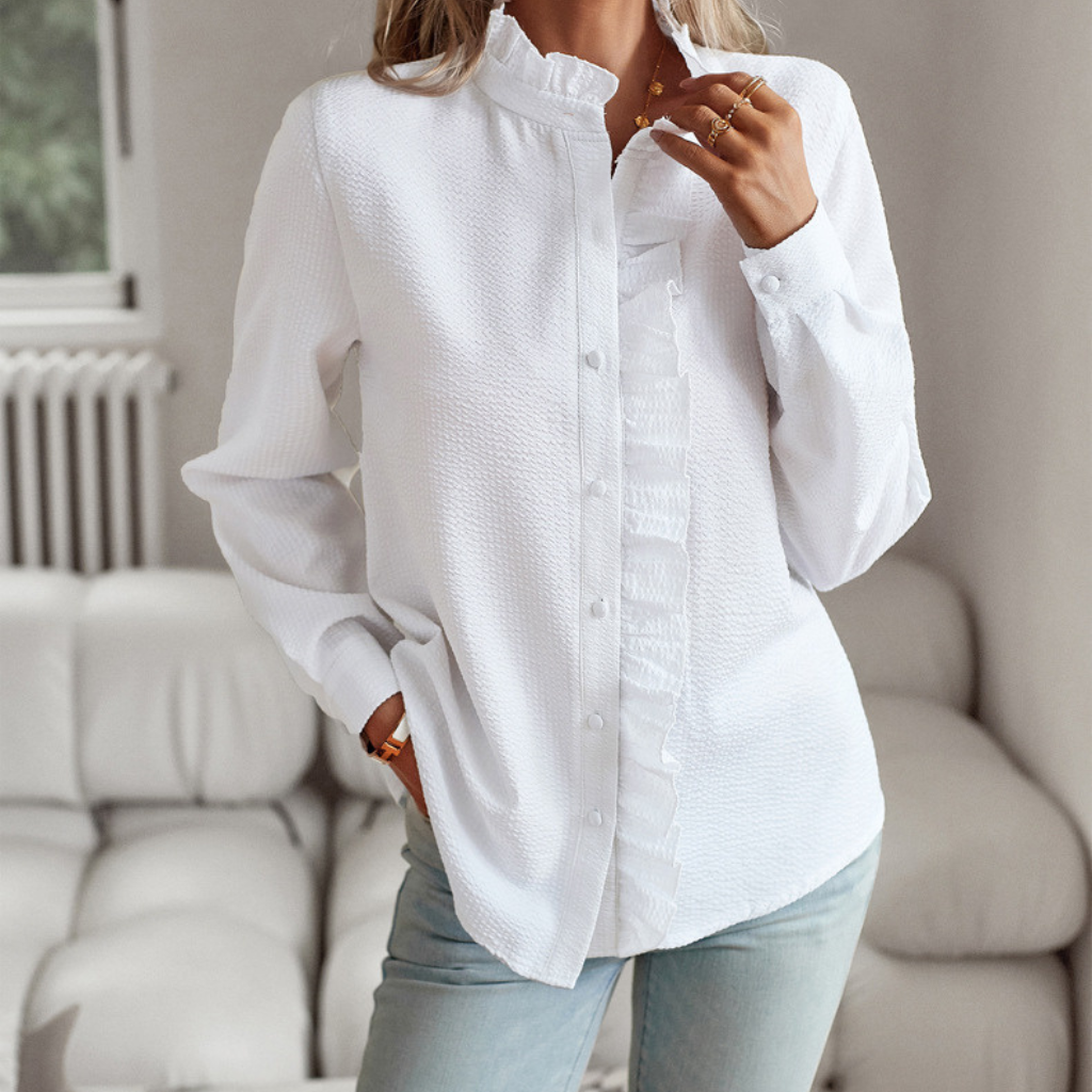 NERA™ Aureva Chemise Rayée Chic Et Professionnelle