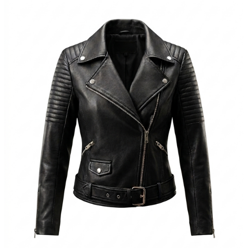 VESPER™ Rebel  Veste Motard PU Rock Chic