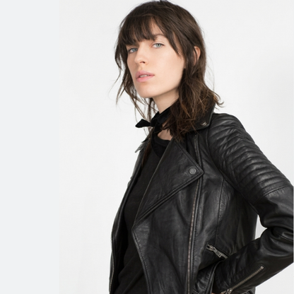 VESPER™ Rebel  Veste Motard PU Rock Chic