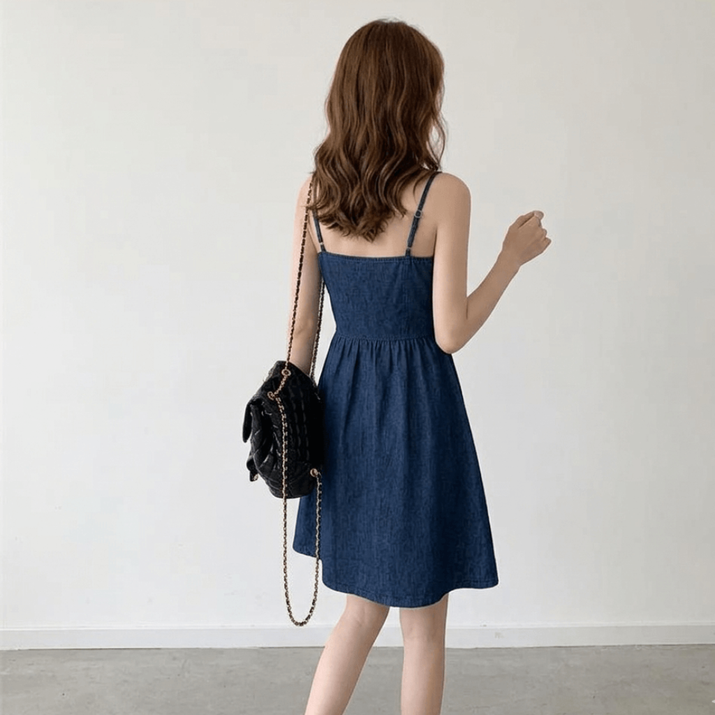 LUXORIA™ Jupe Denim Parisienne